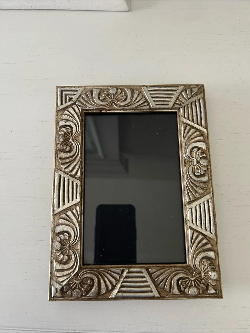 Roma Ornate Gold Silver Tone Wood Frame